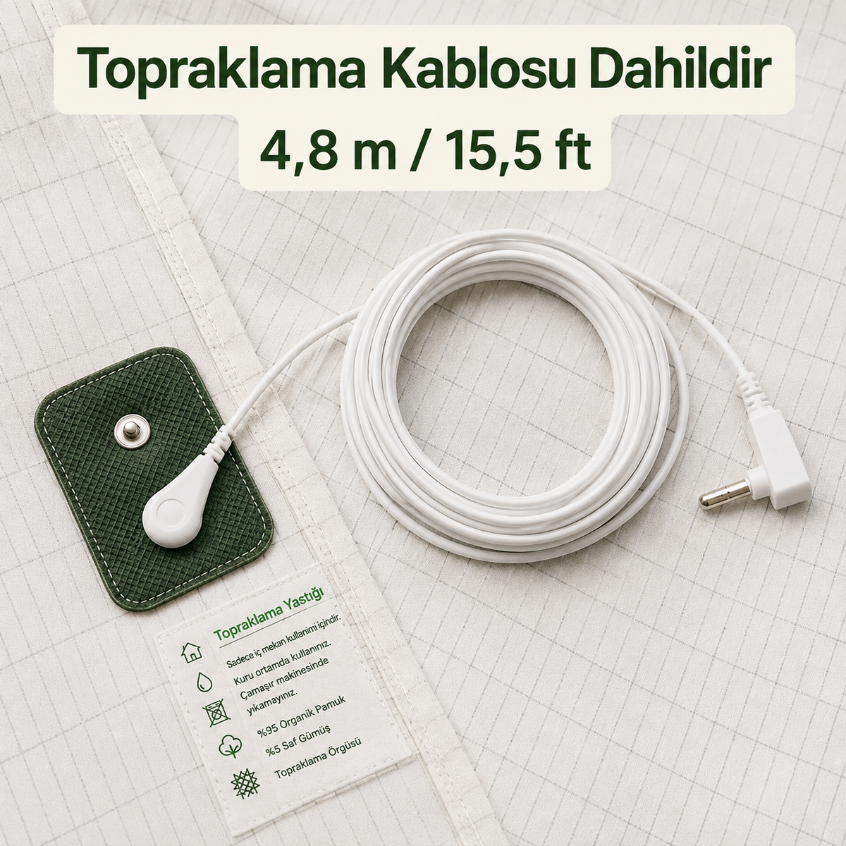GLOWRE™ Topraklama Çarşafı | Evinizde Toprakla Bağlantı